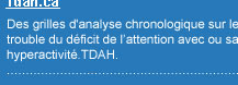�chelles d'�valuation p�riodique sur le TDAH 