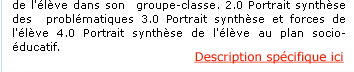 Description sp�cifique du VOLET :: A ::