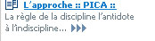 La r�gle de la discipline 