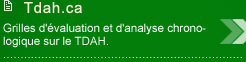 Grille d'analyse d'�valuation sur de TDAH. 